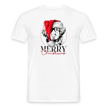RETRIEVER DE PÉAGE DE CANARD DE LA NOUVELLE-ÉCOSSE Joyeux Noël - T-shirt homme - blanc - Devant - AI Model Male 178 dark (178cm)