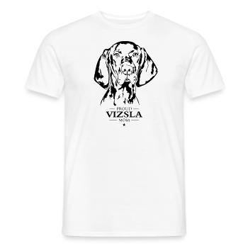 Vizsla Mom Hunde Hund Magyar Vizsla Wilsigns - Männer T-Shirt - Weiß - Vorne - AI Model Male 178 dark (178cm)