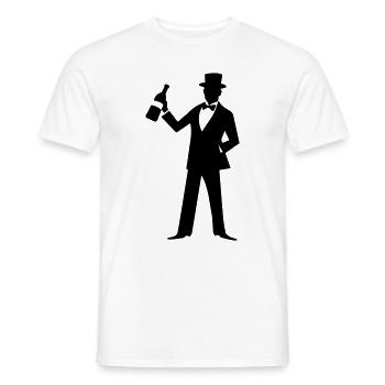 Ivre Ivre Bachelor Boire - T-shirt homme - blanc - Devant - AI Model Male 178 dark (178cm)