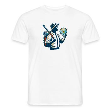 Überall und Nirgendwo - Männer T-Shirt - Weiß - Vorne - AI Model Male 178 dark (178cm)
