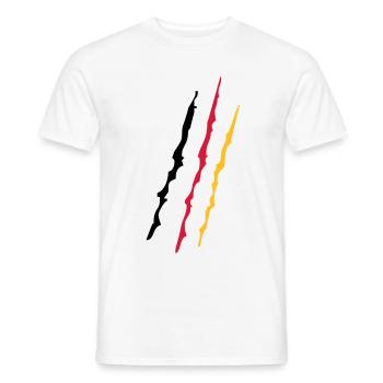 Germany - T-shirt homme - blanc - Devant - AI Model Male 178 dark (178cm)