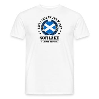 Scotland - Männer T-Shirt - Weiß - Vorne - AI Model Male 178 dark (178cm)