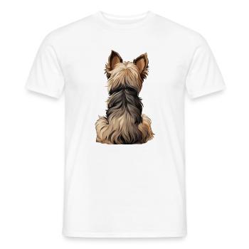 Yorkshire Terrier - Men's T-Shirt - white - Front - AI Model Male 178 dark (178cm)