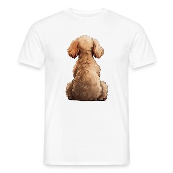 Caniche - T-shirt homme - blanc - Devant - AI Model Male 178 dark (178cm)