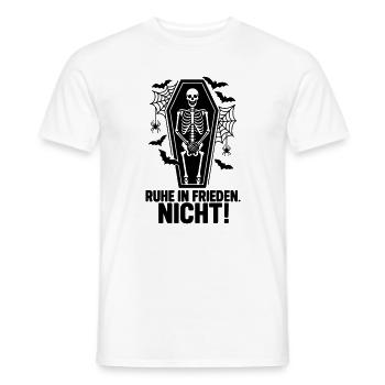 Halloween Ruhe In Frieden NICHT - Männer T-Shirt - Weiß - Vorne - AI Model Male 178 dark (178cm)