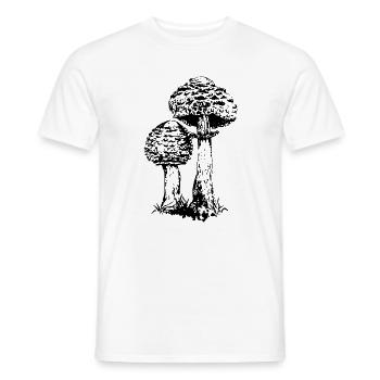 ACCUMULATOR MUSHROOM - Men's T-Shirt - white - Front - AI Model Male 178 dark (178cm)