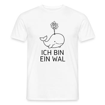 Whale Costume Sea Creature Underwater Fish Carnival - Men's T-Shirt - white - Front - AI Model Male 178 dark (178cm)