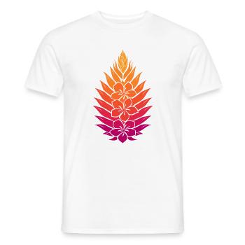 Rainbow Lotus Mandala - Men's T-Shirt - white - Front - AI Model Male 178 dark (178cm)