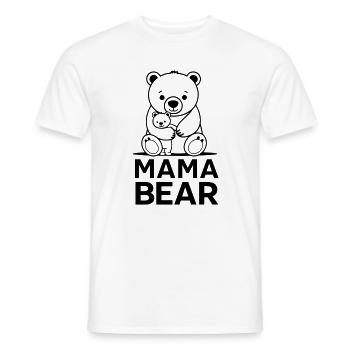 Mama bear - Men's T-Shirt - white - Front - AI Model Male 178 dark (178cm)