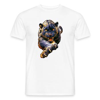 Great panther - Men's T-Shirt - white - Front - AI Model Male 178 dark (178cm)