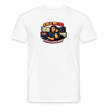 Call Me 112 Leitstellendisponent - Männer T-Shirt - Weiß - Vorne - AI Model Male 178 dark (178cm)