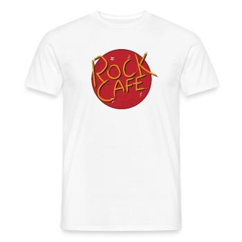 Vintage Rock Café Design - T-shirt homme - blanc - Devant - AI Model Male 178 dark (178cm)