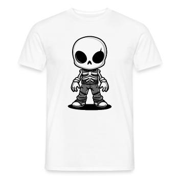 Skelett Comic Halloween - Männer T-Shirt - Weiß - Vorne - AI Model Male 178 dark (178cm)
