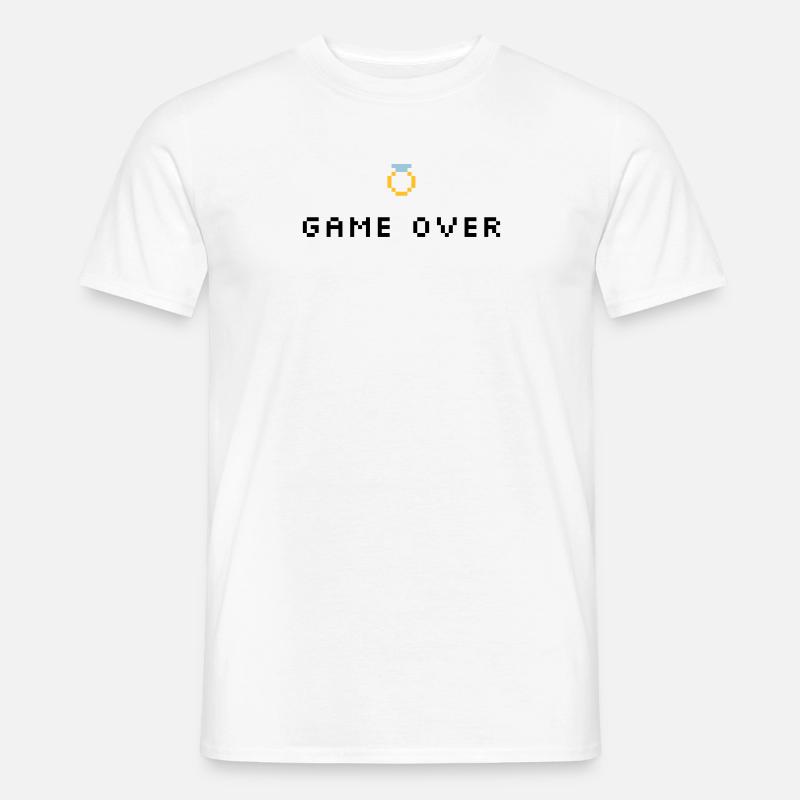 Game Over Ehering - Männer T-Shirt - Weiß