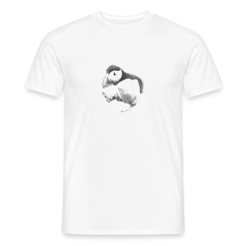 UNPOULAR OPINION PUFFIN - Men's T-Shirt - white - Front - AI Model Male 178 dark (178cm)