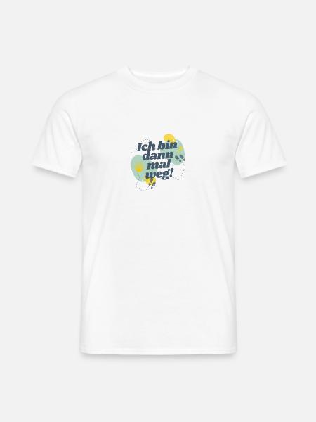 Ich bin dann mal weg - Buen Camino - Jakobsweg - Männer T-Shirt - Weiß