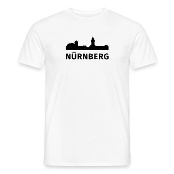 Nuremberg - T-shirt homme - blanc - Devant - AI Model Male 178 dark (178cm)