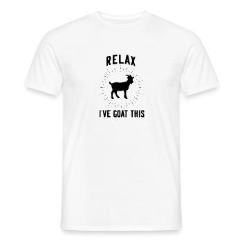 Ziege Ziegenbock - Männer T-Shirt - Weiß - Vorne - AI Model Male 178 dark (178cm)