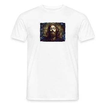Jésus - T-shirt homme - blanc - Devant - AI Model Male 178 dark (178cm)