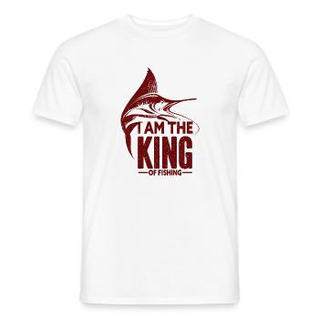 Angler Angelhaken Angelrute Sportfischer - Männer T-Shirt - Weiß - Vorne - AI Model Male 178 dark (178cm)