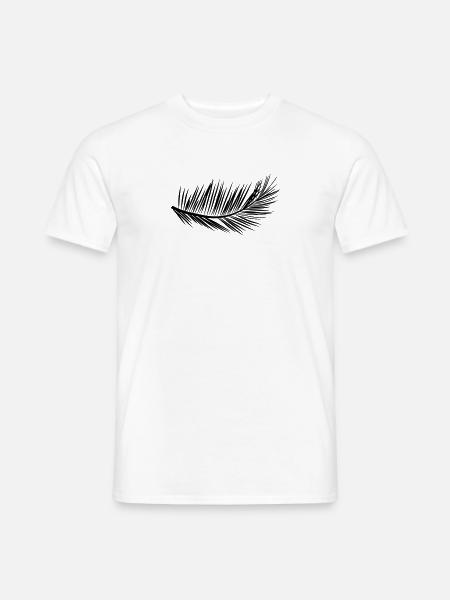 Palm leaf holiday gift idea - Men's T-Shirt - white