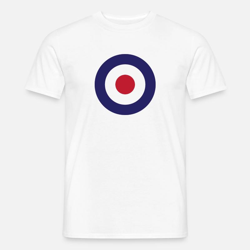 Mod Target Design - Männer T-Shirt - Weiß