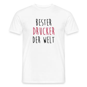 Drucker Druckerin Drucken Druckmaschine Druck - Männer T-Shirt - Weiß - Vorne - AI Model Male 178 dark (178cm)