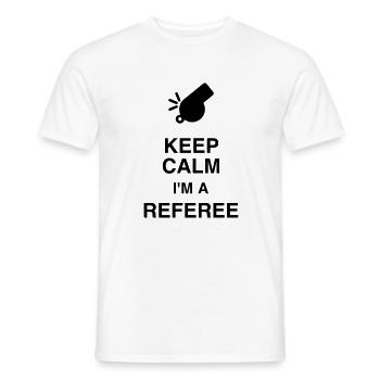 Arbitre / Arbitrage / Sport / Sifflet - T-shirt homme - blanc - Devant - AI Model Male 178 dark (178cm)