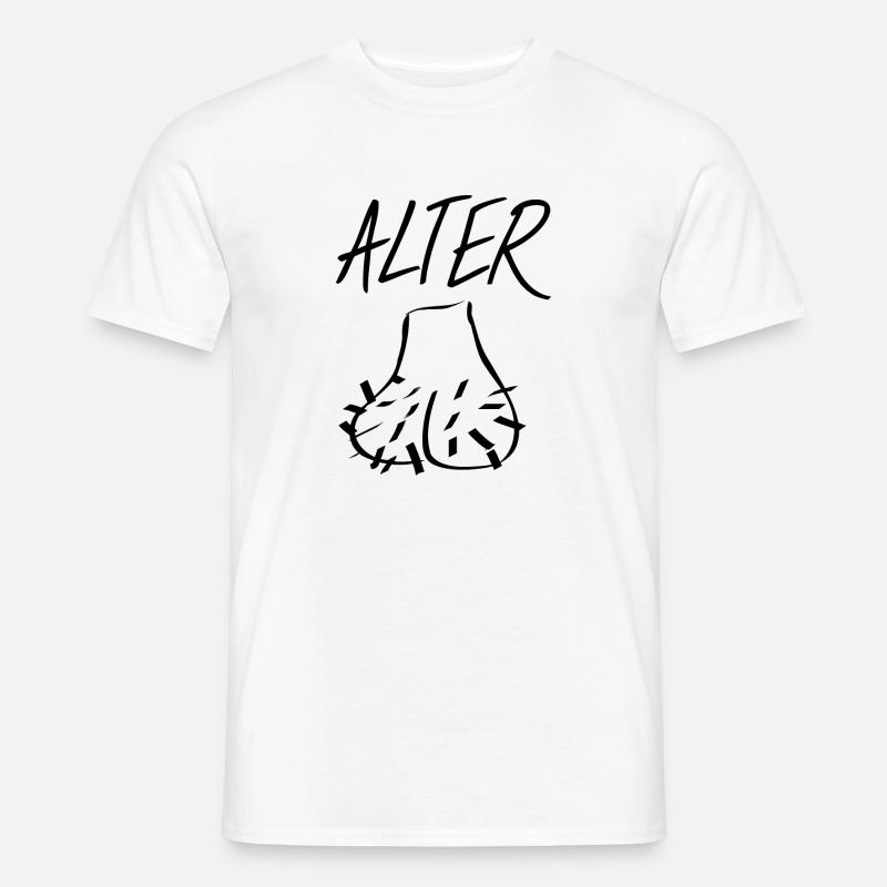Alter Sack Lustige Geschenkidee - Männer T-Shirt - Weiß