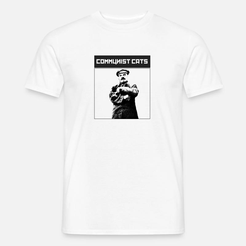 Gatti comunisti - Lenin - T-shirt uomo - bianco