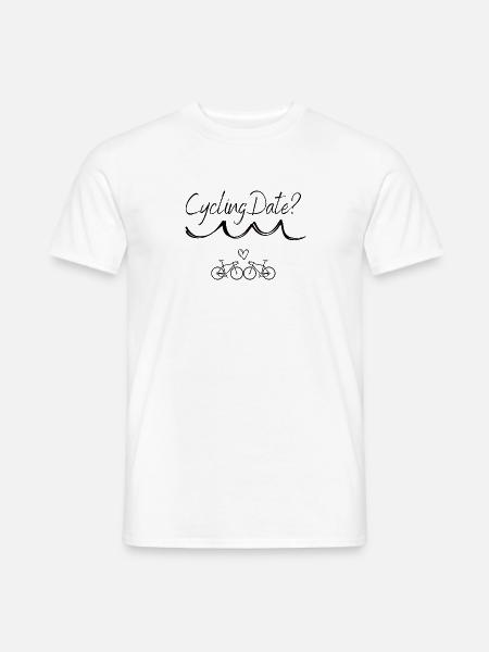 Cycling Date - Männer T-Shirt - Weiß