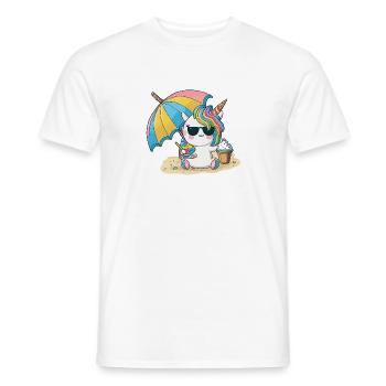 Einhorn-Feenstaub - Lassen Sie sich verzaubern. - Männer T-Shirt - Weiß - Vorne - AI Model Male 178 dark (178cm)