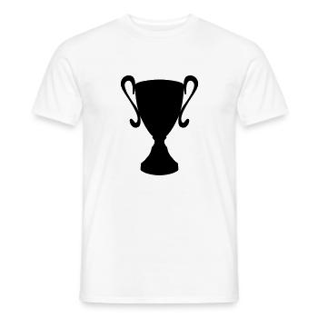 pokal winner sport - Men's T-Shirt - white - Front - AI Model Male 178 dark (178cm)