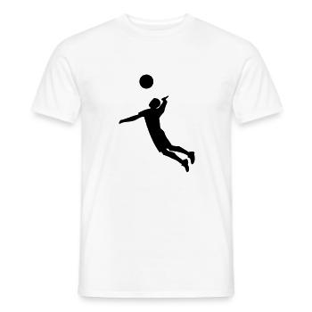 volleyball - Männer T-Shirt - Weiß - Vorne - AI Model Male 178 dark (178cm)