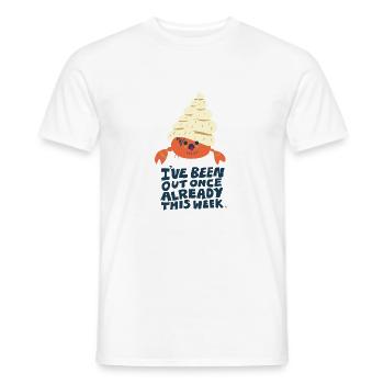 Hermit Crab - T-shirt homme - blanc - Devant - AI Model Male 178 dark (178cm)