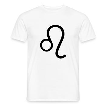Leo Leo Horoscope Zodiac Birthday Lion - Men's T-Shirt - white - Front - AI Model Male 178 dark (178cm)