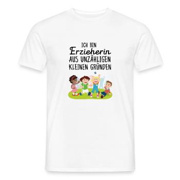 Ich Bin Erzieherin Aus Unzähligen Kleinen Gründen - Männer T-Shirt - Weiß - Vorne - AI Model Male 178 dark (178cm)