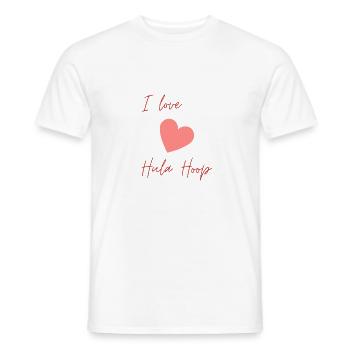 I Love HulaHoop - Männer T-Shirt - Weiß - Vorne - AI Model Male 178 dark (178cm)