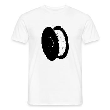 Filament Spule - Männer T-Shirt - Weiß - Vorne - AI Model Male 178 dark (178cm)