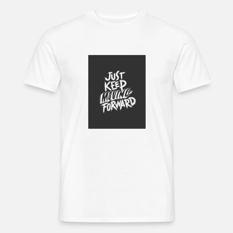Typography - Männer T-Shirt - Weiß