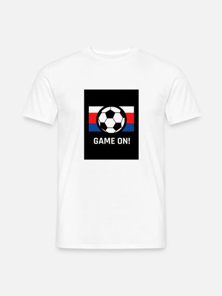 Herren Fußball shirt - Männer T-Shirt - Weiß