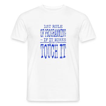 Funny Sayings Christmas Carols - Men's T-Shirt - white - Front - AI Model Male 178 dark (178cm)