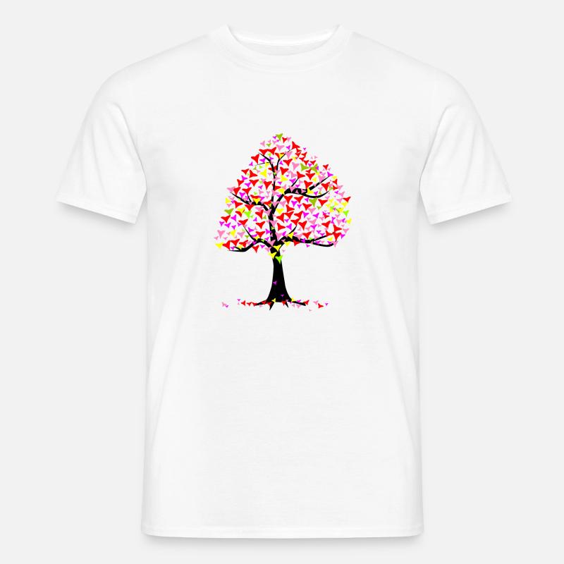 Sommerherzen Baum - Männer T-Shirt - Weiß