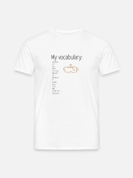 my vocabulary - Männer T-Shirt - Weiß