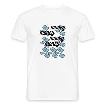 MONEY - Männer T-Shirt - Weiß - Vorne - AI Model Male 178 dark (178cm)