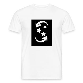 Stars - Men's T-Shirt - white - Front - AI Model Male 178 dark (178cm)