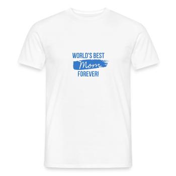 La meilleure maman du monde pour toujours! - T-shirt homme - blanc - Devant - AI Model Male 178 dark (178cm)