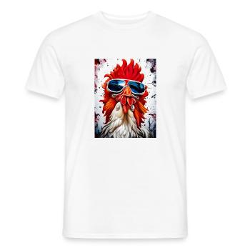 Sonnenbrille - Männer T-Shirt - Weiß - Vorne - AI Model Male 178 dark (178cm)