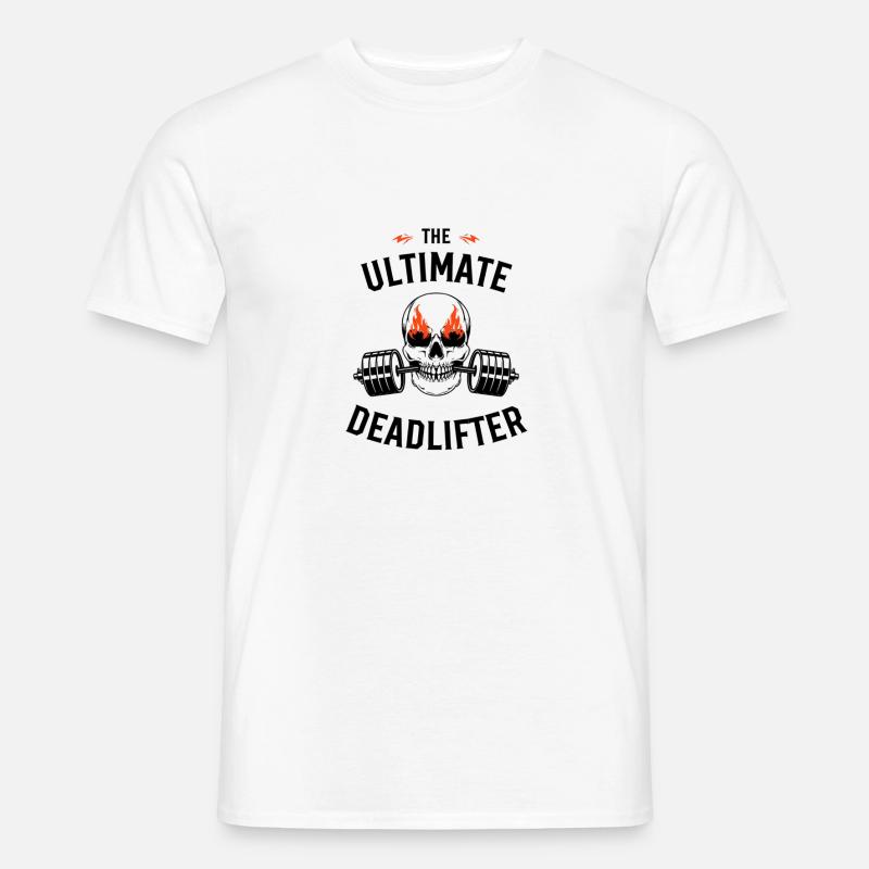 Ultimate Deadlifter - Männer T-Shirt - Weiß