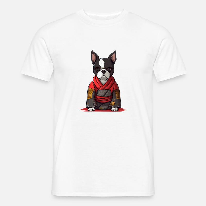 Samurai Wächter - Männer T-Shirt - Weiß